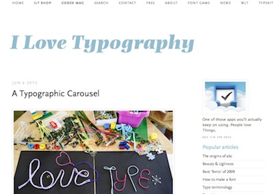 i love typography image